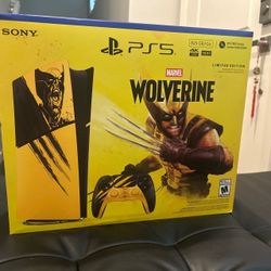 Marvel Wolverine Limited Edition Sony PlayStation 5 Digital 825GB 4K - In Hand