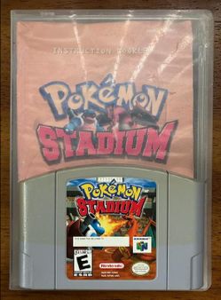 Nintendo 64 Pokemon Stadium Cartridge + Instruction Booklet!