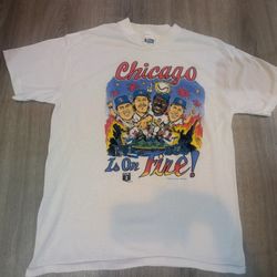90s Vintage Chicago Cubs Caricature T Shirt