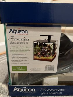 Rimless Glass 6 gallon tank