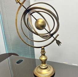 Antique Gold Color Armillary Sphere Decor – 24” Tall