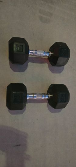 25lb Rubber Dumbbell LAST 2