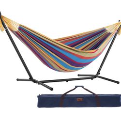 double hammock with stand and carry bag