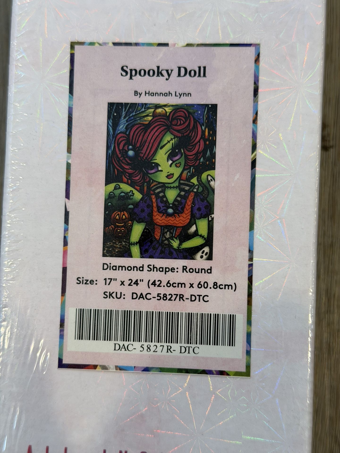 Diamond Art Club DAC Spooky Doll By Hannah Lynn Diamond Painting NEW RETIRED
