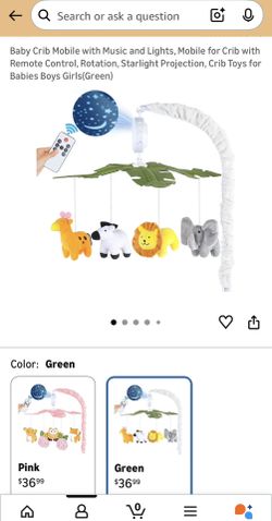 Crib Mobile With Remote Control