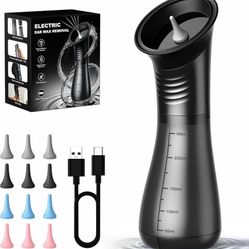 new Ear Wax Removal, Electric Ear Cleaner with LED Display & Dual Tank, Ear Irrigation Kit Includes 12 Tips, IPX7, Safe & Effective Cleaning for Adult