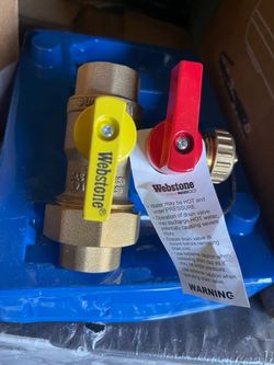 Webstone Brass Ball Valve Set