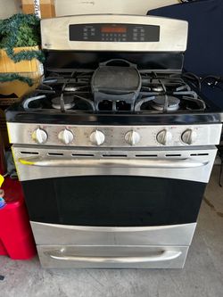 GE Profile Stainless Steel 5-Burner Gas Range w/ Convection & Griddle