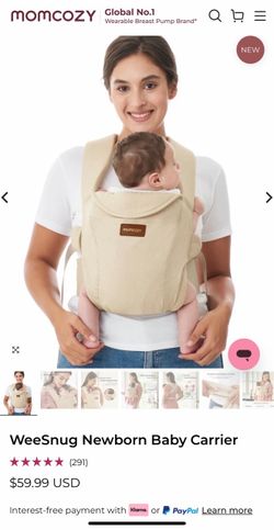Momcozy WeeSnug Newborn Baby Carrier