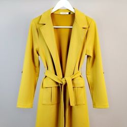 Women Overcoat  /yellow 