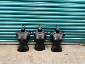 Male and Female torso hanging mannequin
