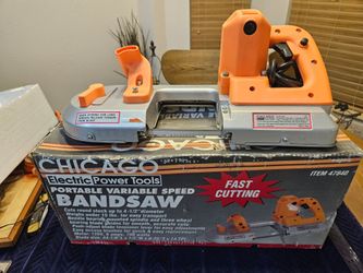NEW Chicago Electric Portable Variable Speed Band Saw - In Box w/ Manual Tool Carpentry Wood Coping