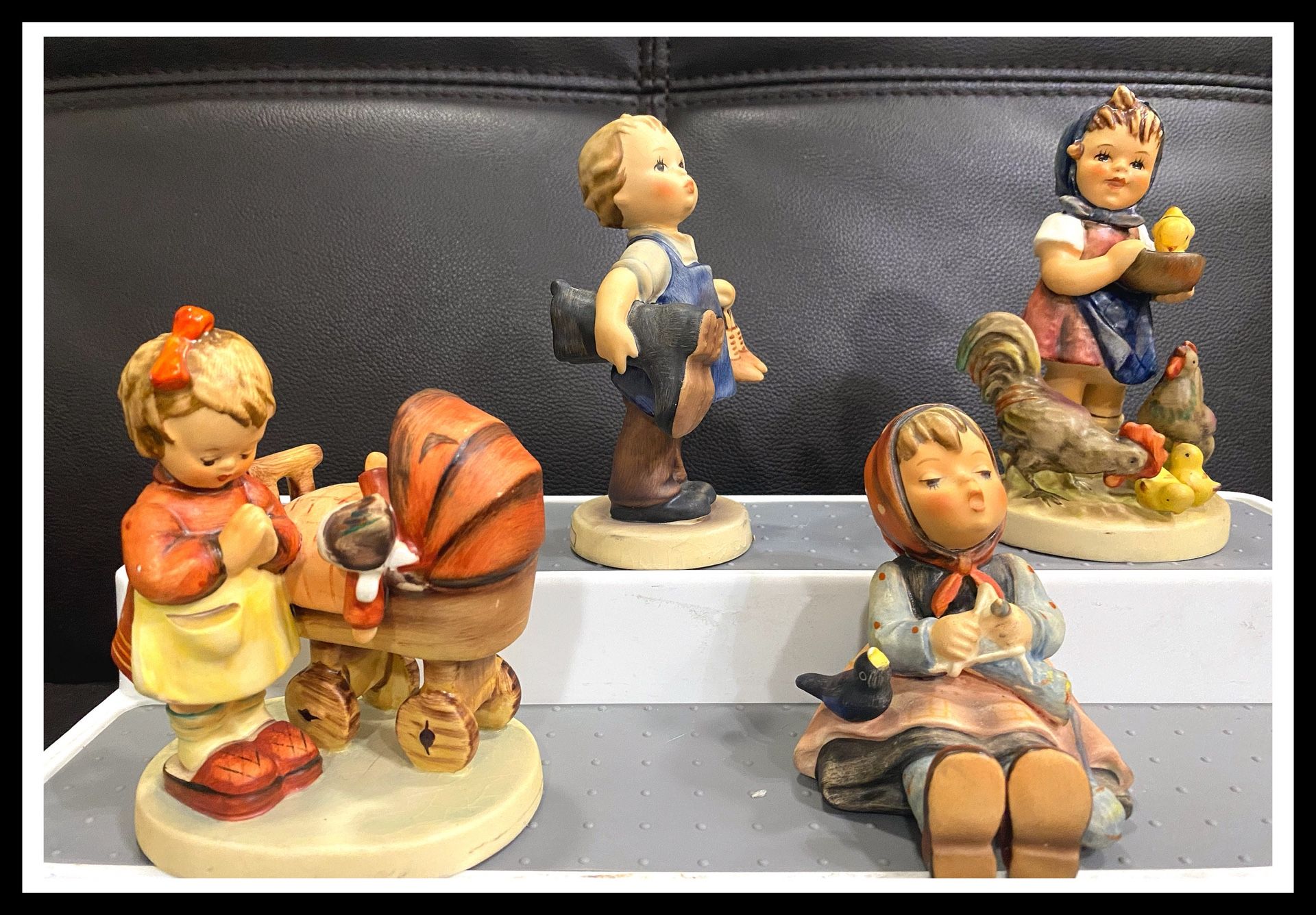 4 Vintage Porcelain Dolls, Goebel W. Germany  GOEBEL, SIETE CIFRAS, HUMMEL