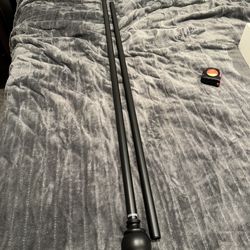 Black curtain rod 48”-127”