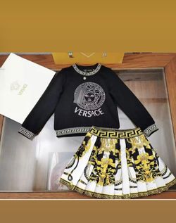Versace skirt sets for little girls