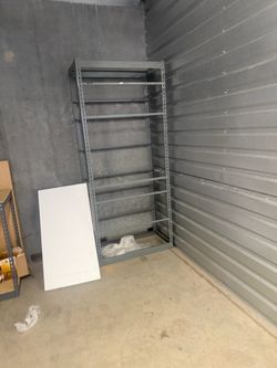 Metal shelves 10 shelves each $40