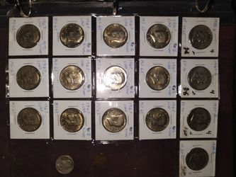 1967 Kennedy half dollar x12