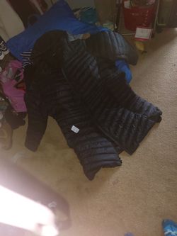 Long Black Puffy Coat