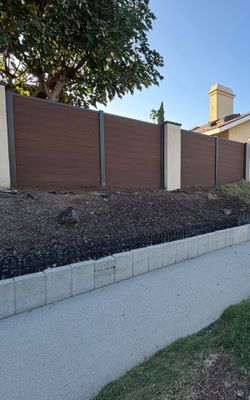 6ft Brown WPC Privacy Fence Panels | Backyard Fence Materials
