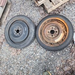 3 Spare Rims 15 Bucks Each firm Great Air Tires. Don't Need 
