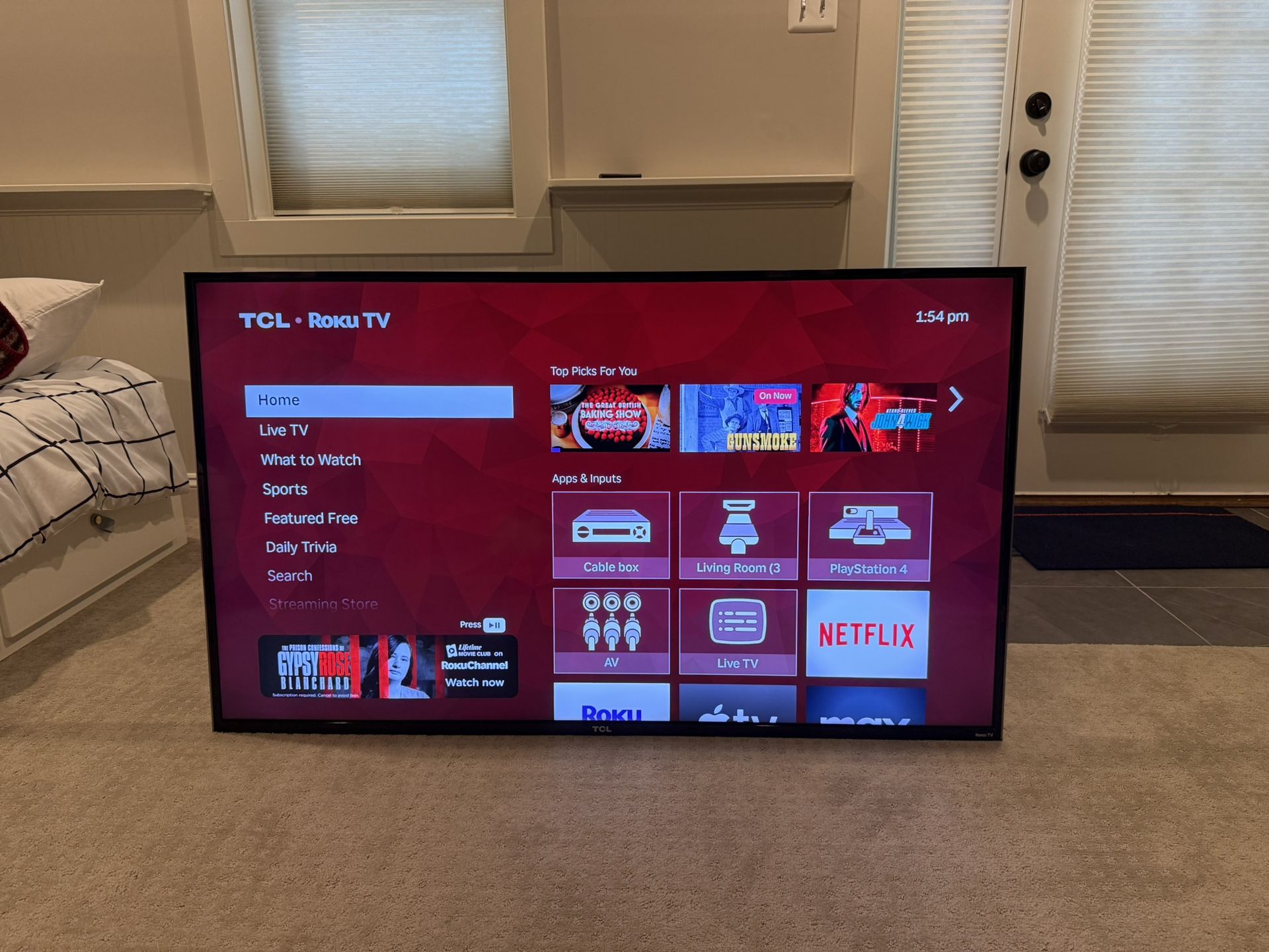 55-inch 4K TCL Roku TV (Model 55P607)