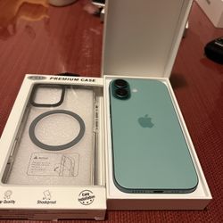 Like New I Phone 16 128 Gb Verizon Wireless  New Case