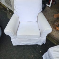 FREE Pottery Barn Chair & Footstool