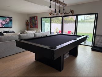 Modern black on black pool table - great condition