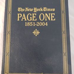 New York times Page One