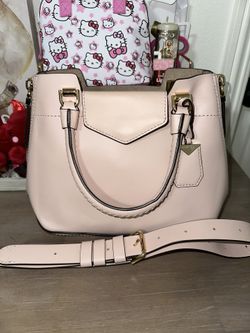 Michael Kors Light Pink Soft Leather Bag, Wallet And Pouch
