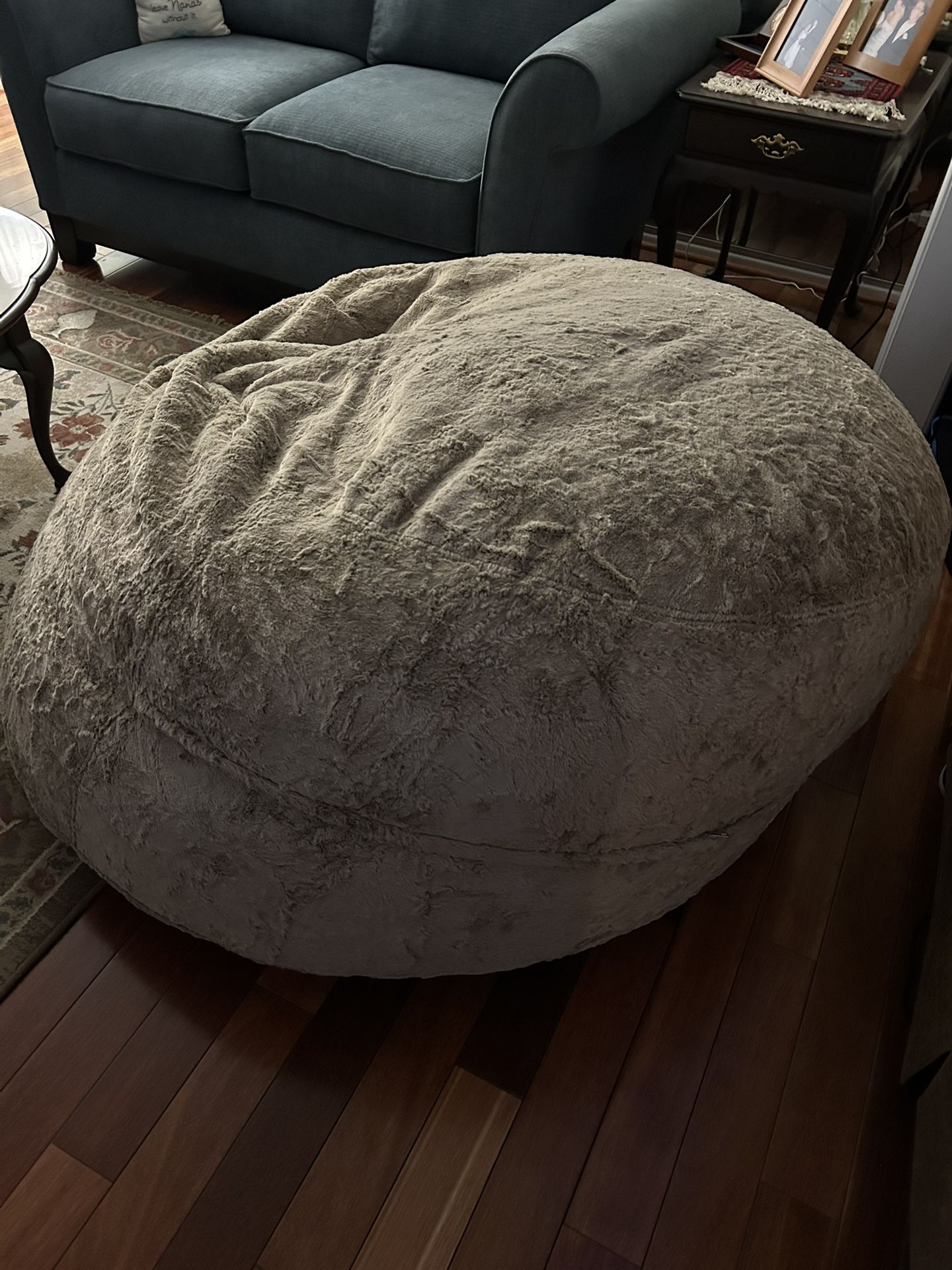 Bean Bag That Unzips & Turns Into A Bed.