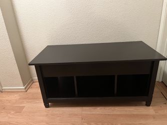 Black Coffee Table With Pull Out Storage 