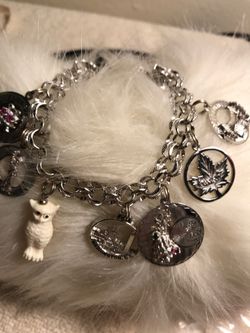 Elco vintage sterling charms bracelet