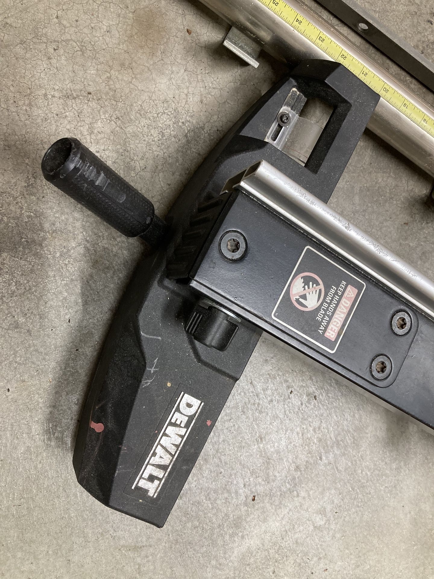 DeWalt Table Saw Fence from DW746 saw