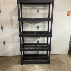 Black Garage Storage Shelving Unit Keter 