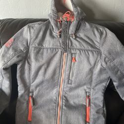 Superdry Japan Womens Size Small Original Windtrekker Grey Softshell Jacket  $35 Or Best Offer