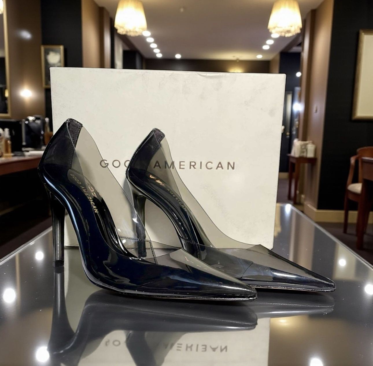 Good American Cinderella Pump Heels