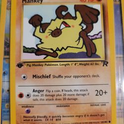 Mankey 1st Edition (Team Rocket Set)