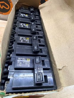 Siemens Square D Eaton GE electrical circuit breakers