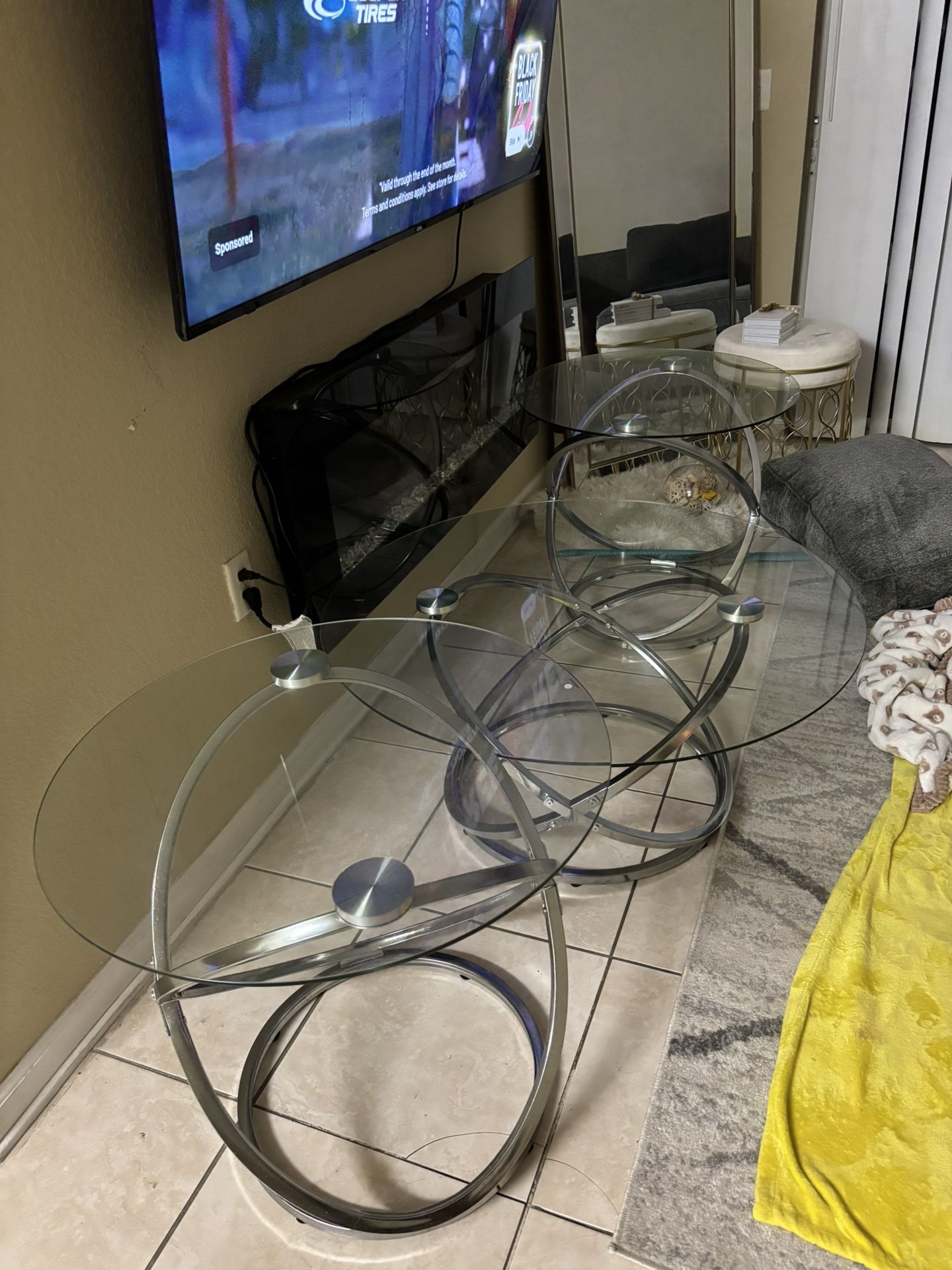 Glass Table Set