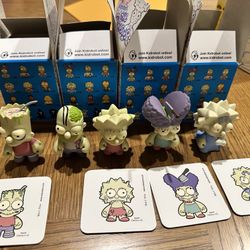 Kidrobot x The Simpsons Series 2 Zombie Family Complete Figure Set