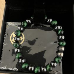 tigers eye bracets with hematite