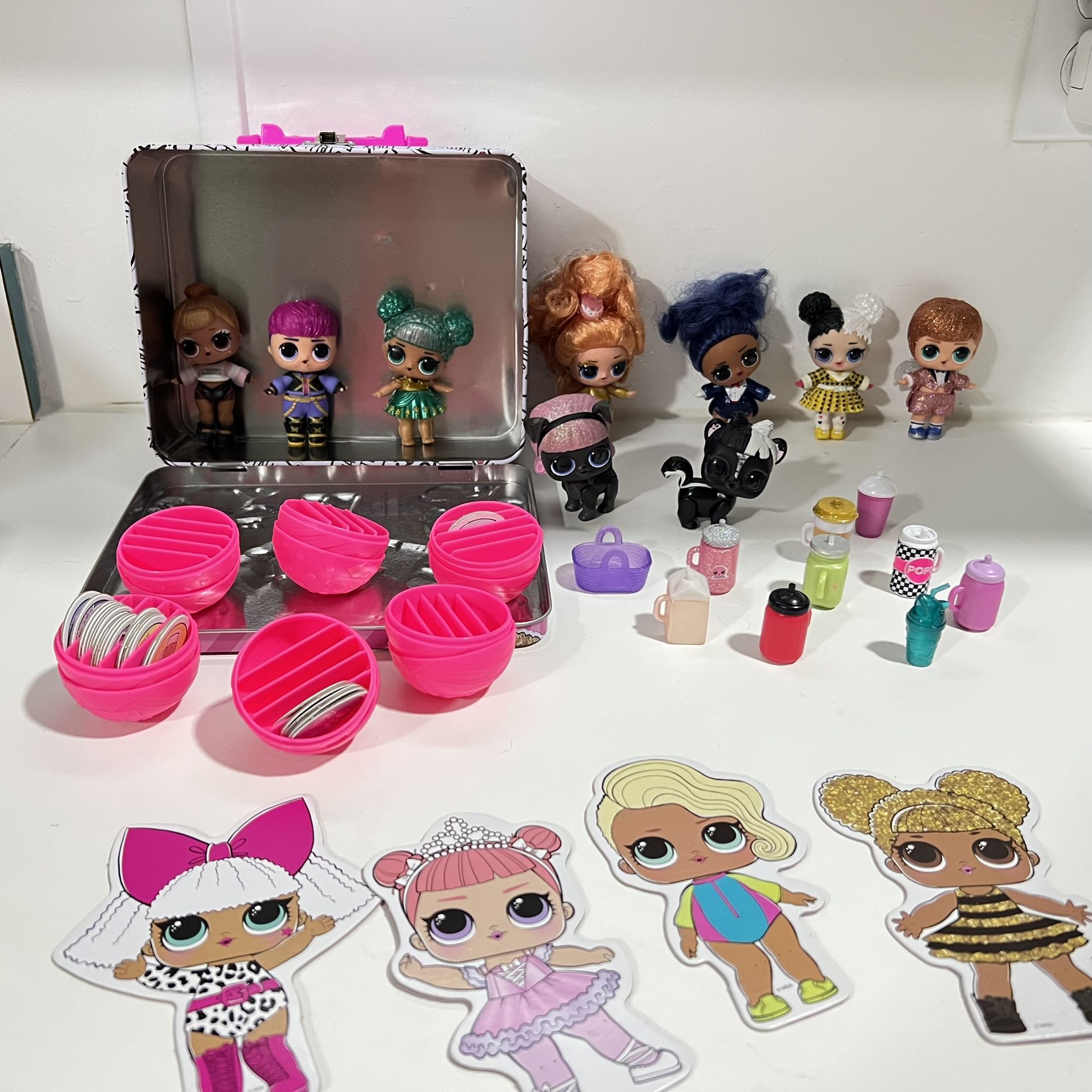 LOL Surprise ! Tin Lunch Box Size 5.5"x 4"x 2.5" Lol Surprise Doll mini  Lol Surprise Dolls Piano King Boys Series 