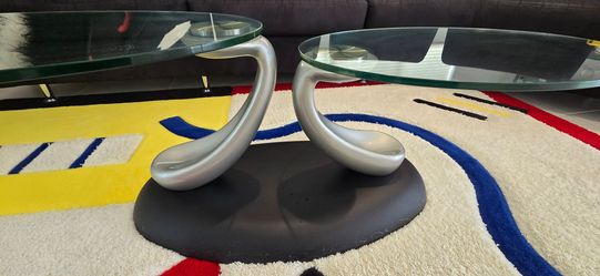 Glass Coffee Table moveable top!