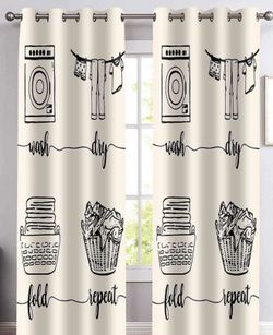 Laundry Curtains-2 Panels
