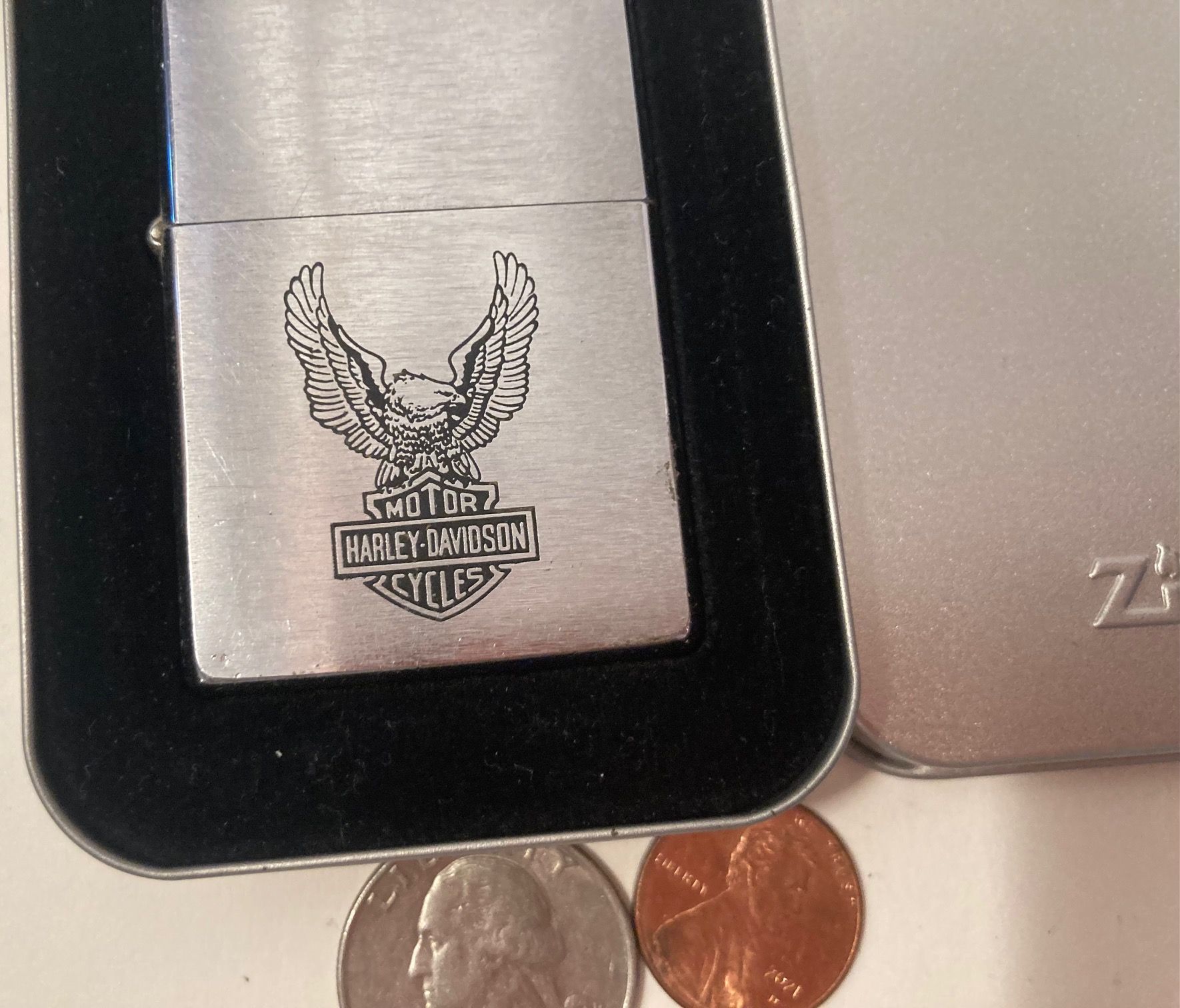 Vintage Metal Zippo Lighter, Harley Davidson, Wings, Biker, Nice Design, Zippo, Made in USA, Cigarettes, More, Free Shipping in the U.S. Here are som
