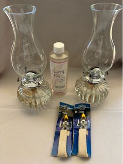 Oil Lamps with accessories