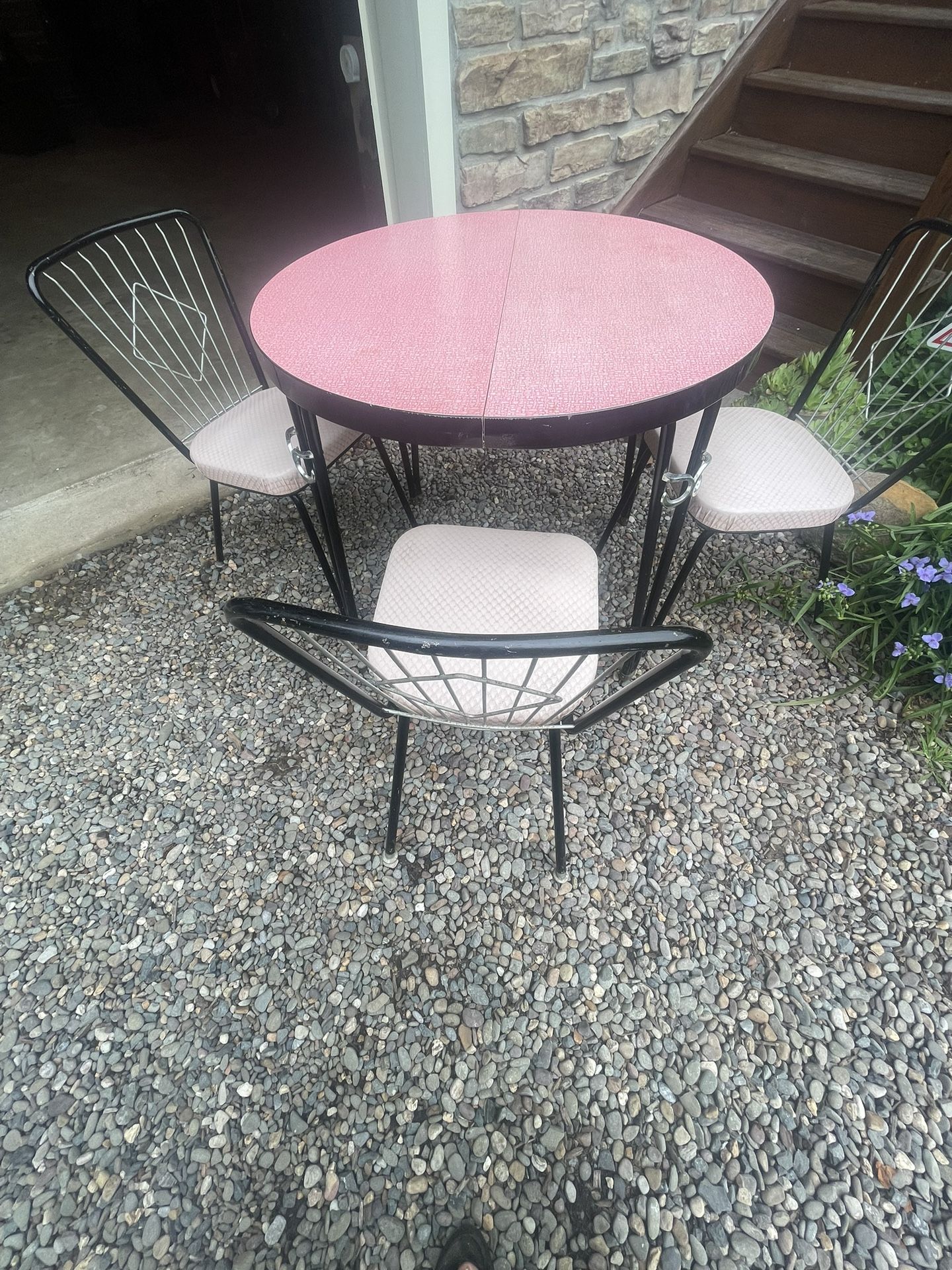 Vintage Mid Century Table and Chairs