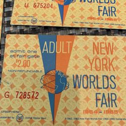 1964 Worlds Fair Ticket Stub