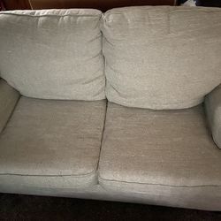 Beige Loveseat 